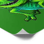 Grüne Monster-Grille -  Poster (Hoek)