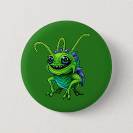 Grüne Monster-Grille -  Ronde Button 5,7 Cm