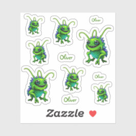 Grüne Monster-Grille -  Sticker