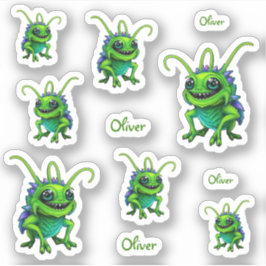 Grüne Monster-Grille -  Sticker