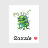 Grüne Monster-Grille -  Sticker (Vel)