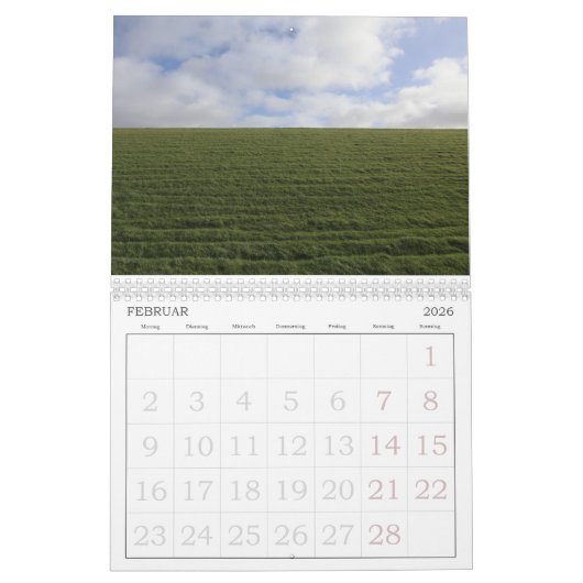 Grüne Nordseeinsel Pellworm Kalender (Feb 2026)
