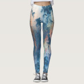 Grune patina,  rustic leggings (Voorkant)