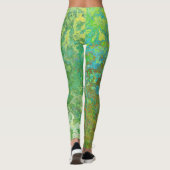 Grune patina, rustige leggings (Achterkant)