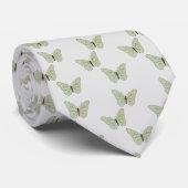 Grüne Schmetterlinge Stropdas (Opgerold)