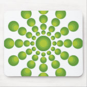 Grüner 70er Jahre-Style Muismat (Voorkant)