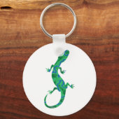 Grüner Gecko ArtDeco Sleutelhanger (Voorkant)