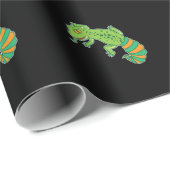 Grüner Leopardgecko Cadeaupapier (Rol Hoek)