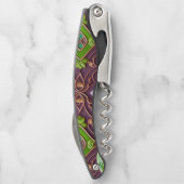 Grüner Schmetterling 3D Optik Kurkentrekker (Achterkant)