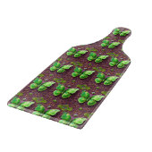 Grüner Schmetterling 3D Optik Snijplank (Hoek)