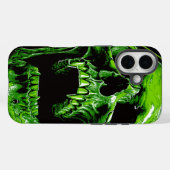 Grüner Vampirschädel Case-Mate iPhone Case (Achterkant (horizontaal))
