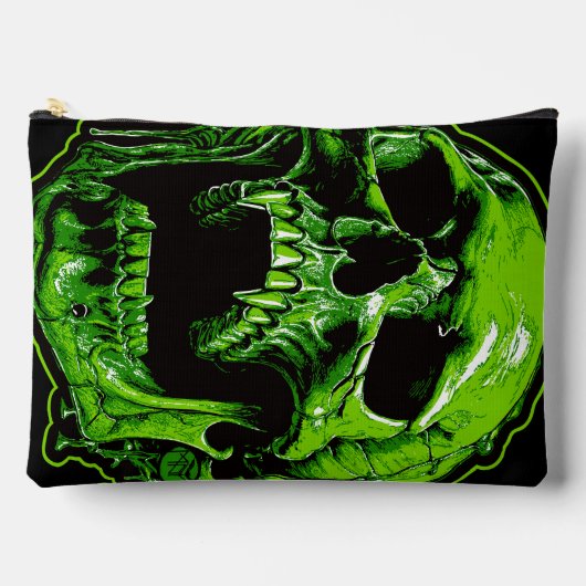 Grüner Vampirschädel Etui (Voorkant)