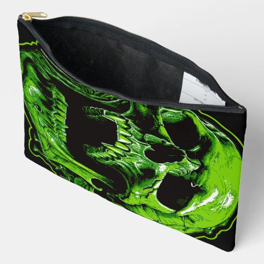 Grüner Vampirschädel Etui (Open)