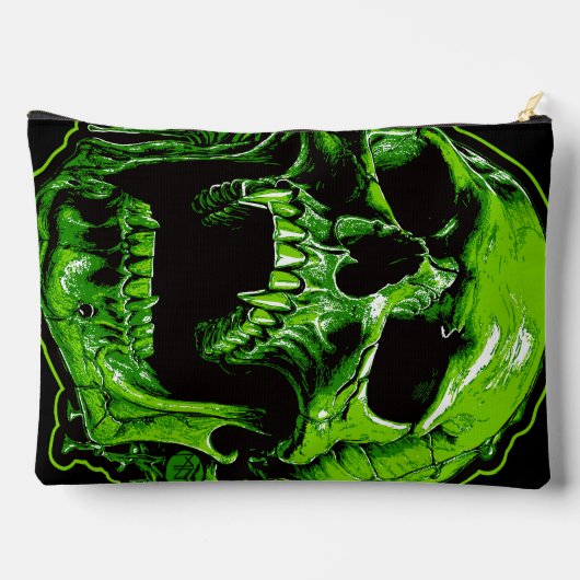 Grüner Vampirschädel Etui (Achterkant)