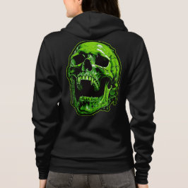 Grüner Vampirschädel Hoodie