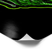 Grüner Vampirschädel Perfect Poster (Hoek)