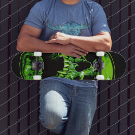 Grüner Vampirschädel Persoonlijk Skateboard