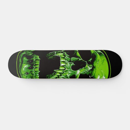 Grüner Vampirschädel Persoonlijk Skateboard (Horizontaal)