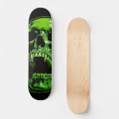 Grüner Vampirschädel Persoonlijk Skateboard (Voorkant)