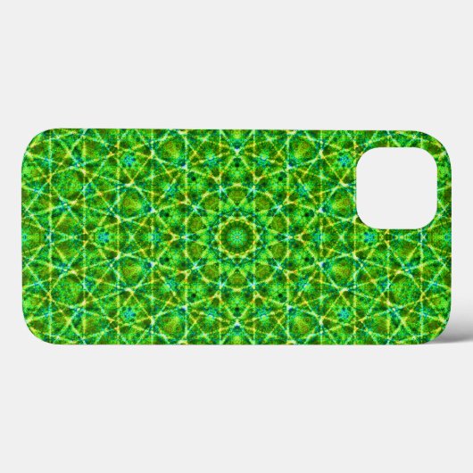 Grünes Netz Kaleidoscope/Green Kaleidoscope Net Case-Mate iPhone Case (Achterkant (horizontaal))