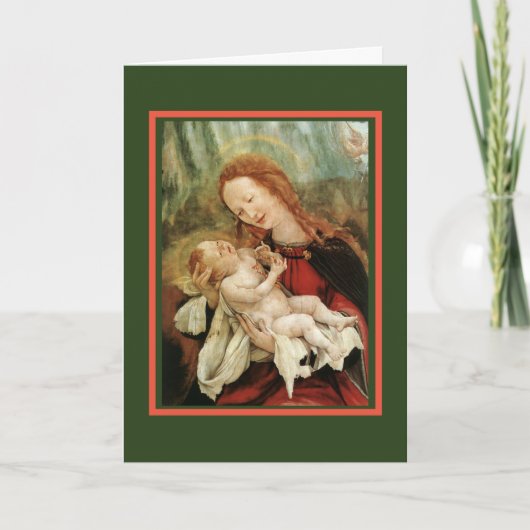 GRUNEWALD KERSTKAART "FROHE WEIHNACHTEN " NOTITIEKAARTJE (Voorkant)