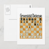 Grünfeld Defense Briefkaart (Voorkant / Achterkant)