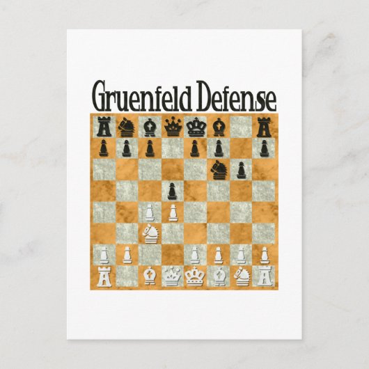 Grünfeld Defense Briefkaart (Voorkant)