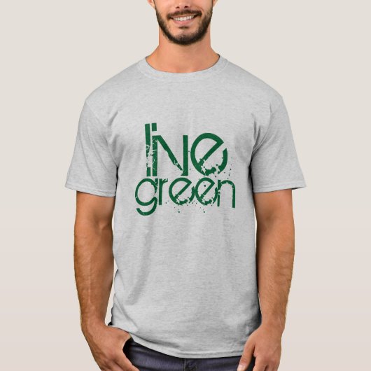 grungcool live green environmental message t-shirt (Voorkant)