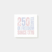 Grunge 250 Jaar Vrijheid Sinds 1776 Patriottisch Post-it® Notes (Voorkant)