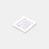 Grunge 250 Jaar Vrijheid Sinds 1776 Patriottisch Post-it® Notes (Schuin)