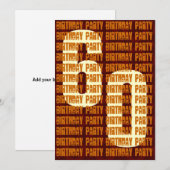 Grunge 60th Birthday Gold en Brown W1048 Kaart (Voorkant / Achterkant)