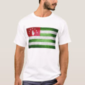 Grunge Abchazië Vlag T-shirt (Voorkant)