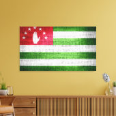 Grunge Abkhazia Flag Canvas Afdruk (Insitu (Woonkamer))