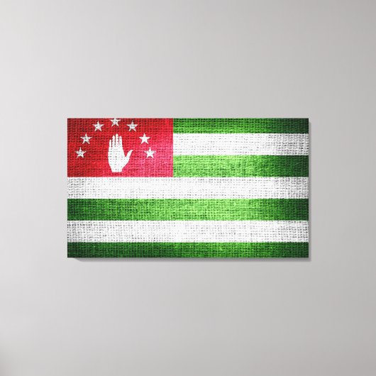 Grunge Abkhazia Flag Canvas Afdruk (Voorkant)