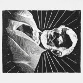 grunge abraham lincoln blanket fleece deken (Voorkant (Horizontaal))