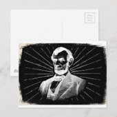 grunge abraham lincoln briefkaart (Voorkant / Achterkant)