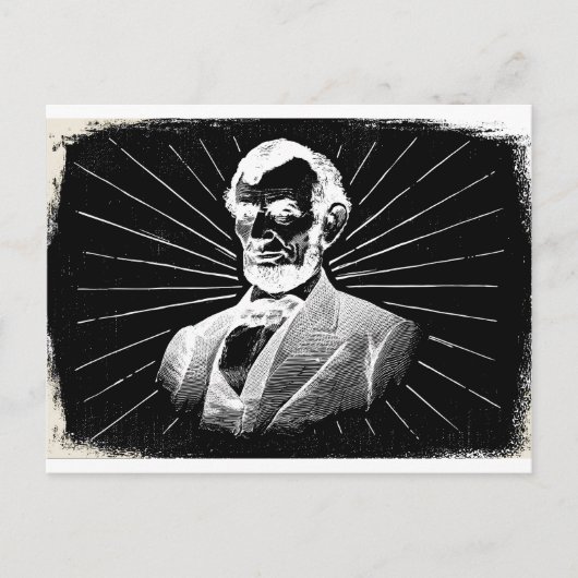 grunge abraham lincoln briefkaart (Voorkant)