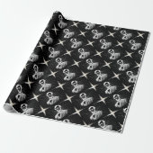 grunge abraham lincoln cadeaupapier (Uitgerold)