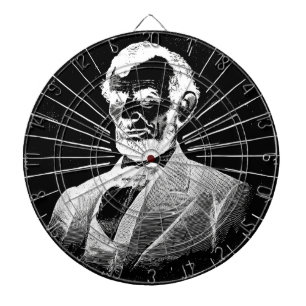 grunge abraham lincoln dartbord