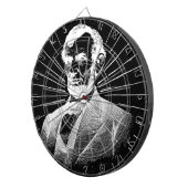 grunge abraham lincoln dartbord (Voorkant Rechts)