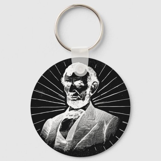 grunge abraham lincoln sleutelhanger (Voorkant)