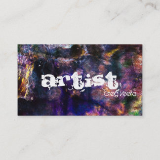Grunge Abstract artistiek Visitekaartje - Textuur