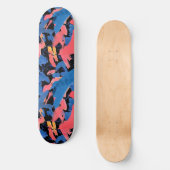 Grunge Abstract bloemmotief Persoonlijk Skateboard (Voorkant)
