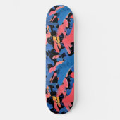Grunge Abstract bloemmotief Persoonlijk Skateboard (Voorkant)