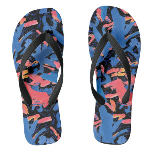 Grunge Abstract bloemmotief Teenslippers