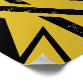 Grunge Abstract geometrisch ontwerp Poster (Hoek)