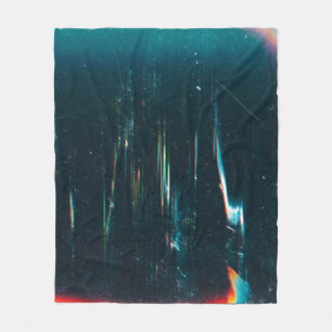 Grunge abstracte achtergrond. Beschadigd scherm. O Fleece Deken
