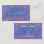 Grunge Abstracte Achtergrond in Blauw Paars en Roo Visitekaartje (Voorkant / Achterkant)