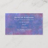 Grunge Abstracte Achtergrond in Blauw Paars en Roo Visitekaartje (Achterkant)
