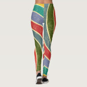 Grunge Abstracte Reinigbare Achtergrond. Leggings (Achterkant)